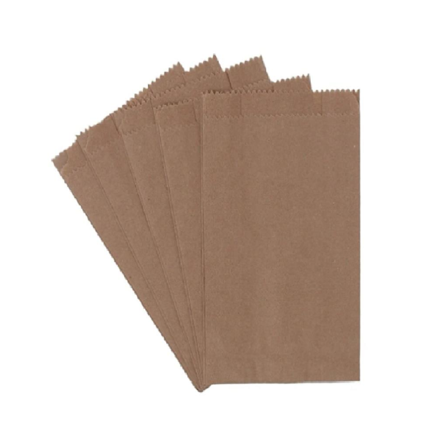 1j0q5q0p23wgwowosk Şamua Kraft Kese Kağıdı Çizgili 16x28x7 cm - Görsel 1