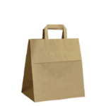 İçten Düz Saplı Kraft Çanta 32X21X26