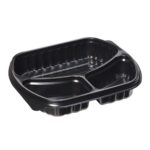 3 Bölmeli Kapaklı Gıda Kabı (Sıcağa Dayanıklı) - Görsel 2