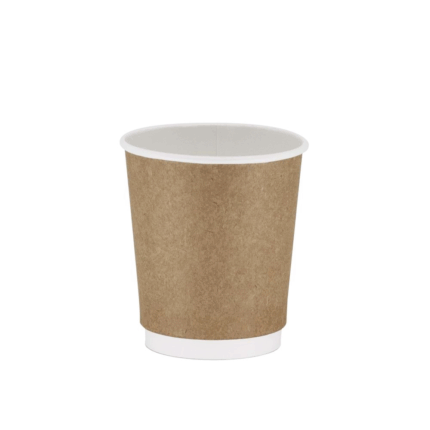 8oz Kraft Double Wall Karton Bardak - Ekstra Kalın