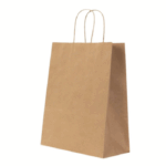 Burgu Saplı Kraft Çanta 22x28x12cm