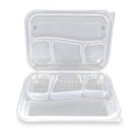 Özge Plastik 4 Bölmeli Kapaklı Kebap Kabı