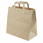 Düz Dıştan Saplı Ekonomik Kraft Çanta 28X16X28